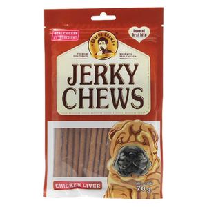  Charlie Chews Jerky Dog Treats Chews with Chicken Liver - 70g 