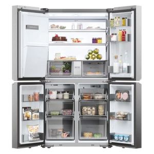  Haier HCR7918EIMB - 22ft - French Door Refrigerator - Silver 