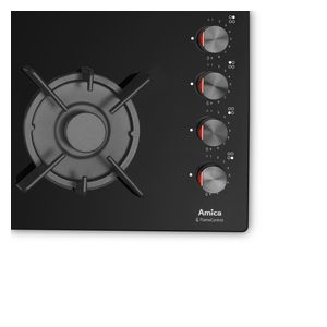  Amica PGCB6101AOB - 4 Burners - Built-In Gas Hob - Black 