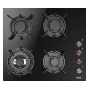  طباخ داخلي غازي أميكا - PGCB6101AOB - اسود - 4 مشاعل 