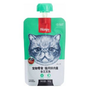  وانبي وجبة خفيفة للقطط بسمك السلمون - 90 غم 