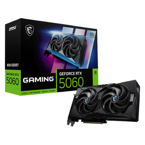 MSI G5060-8GOC - GeForce RTX 5060 8G Gaming OC - Graphics Card - 8 GB GDDR7 - NVIDIA Blackwell - Black