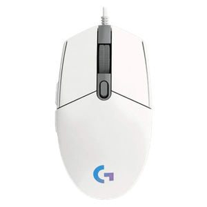  Logitech G102 Lightsync - Wired Gaming Mouse - 2.1m - White 