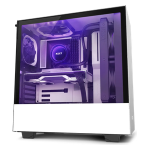  كيس كمبيوتر NZXT H510i - ميد تاور - إضاءة RGB - مراوح 2 - ابيض 