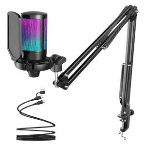  Fifine A6T AmpliGame USB Condenser Microphone - Black 