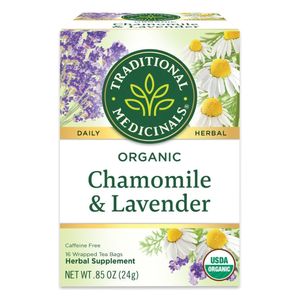 Traditional Medicinals ORGANIC CHAMOMILE & LAVENDER - 16 TEA BAGS