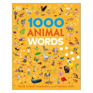  كتاب 1000 كلمة عن الحيوانات - انكليزي - غلاف ورقي 