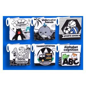 Soft baby books set - 6 pieces