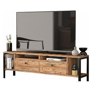 1st Shine Wooden TV Stand 42 to 65 inches - Beige 