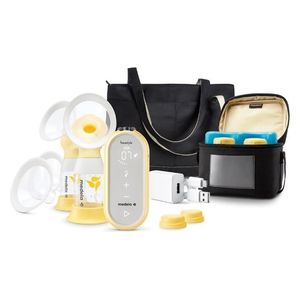  مضخة الثدي الكهربائية المزدوجة - اصفر 