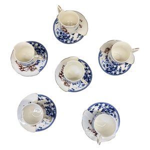 Gallery Home GHF03 - 6 Pieces - Coffee Cups with Saucers - White