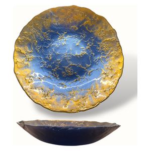 XD Collection Elegant Decorated Bowl - Dark Blue