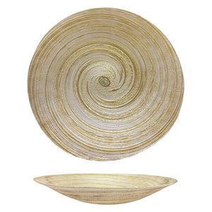Gallery Home Swirl Bowl - 40 cm - White and Gold