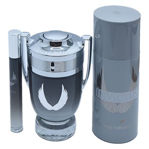  Invictus Platinum EDP Gift Set 3 PCS - Paco Rabanne 
