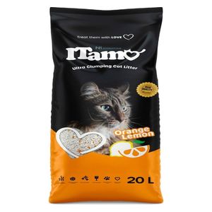  ITamo Ultra Clumping Cat Litter - Orange & Lemon Scented, 20L 