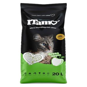  ITamo Ultra Clumping Cat Litter - Green Apple Scented, 20L 