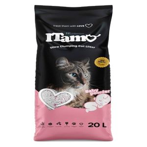  ITamo Ultra Clumping Cat Litter - Baby Powder Scented, 20L 
