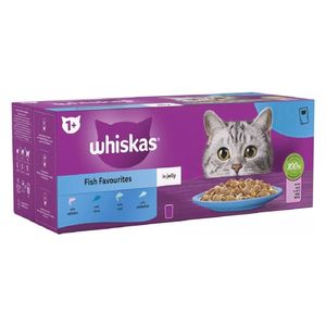 Whiskas Fish Favourites in Jelly Cat Food - 48 Pieces