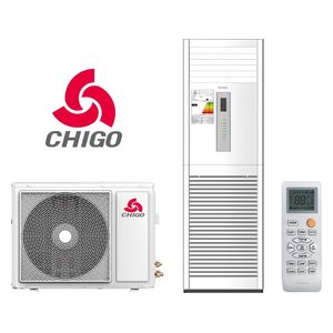 Chigo CT3HF-36000 - Floor Standing Air Conditioner - 3 Ton - Heating and cooling - T3 Tropical - White 