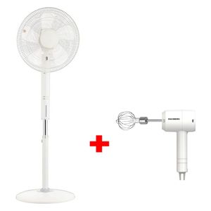  مروحة دي ال سي عمودية - FS-40S5 - ابيض + خلاط يدوي هاوسبيرغ - HB-4110 