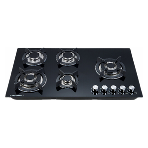  Gosonic ggc3390 - 5 Burners - Built-In Gas Cooker - Black Glass 