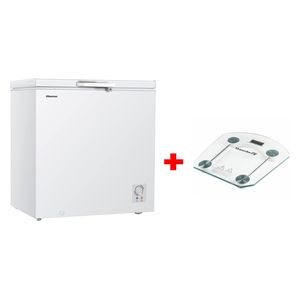 Hisense FC-19DT4SAW - 6ft - Chest Freezer - White + Scale