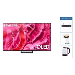 Samsung 55-Inch S90C Series - Smart - 4K - OLED - 144Hz + Tv Bracket Alnour Model 160 + Popcorn Maker Hausberg + Hausberg Kettle