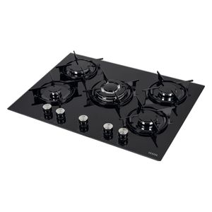  Vestel BH-7115CB - 5 Burners - Built-In Gas Cooker - Black 