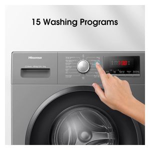  Hisense WFPV8012EMT - 8Kg - 1200RPM - Front Loading Washing Machine - Gray 