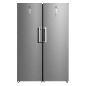  ثلاجة دي ال سي - M-UR481SS - 18قدم + مجمدة - 13قدم - M-UF364SS0 - سلفر 