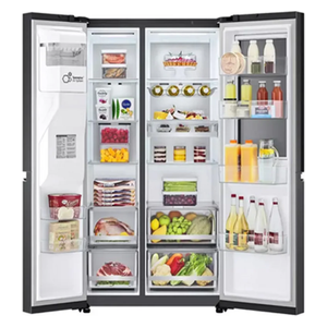LG GCX-287TVB - 24ft - French Door Refrigerator - Titanium Black