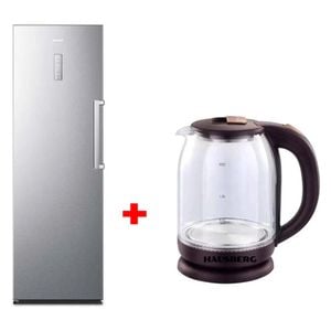  Hisense FV356N4ASU - 13ft - Upright Freezer - Silver - HAUSBERG HB-3616 + Kettle - Brown 