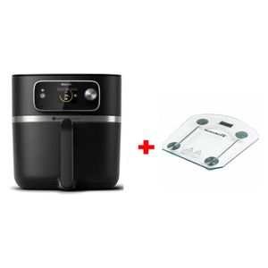  Philips HD9880 - Air Fryer - Black + HAUSBERG HB-6001C - Personal Scale 