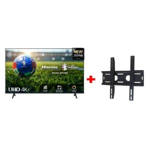 Hisense 55-Inch 55A61N - Smart - HD - LED - 2024 Model + ALNOUR MODEL 140 - TV Wall Mounted - Black