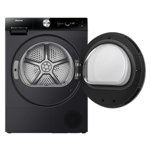 Hisense DH7S107BB - 10Kg - Front Loading Dryer - Black Titanium