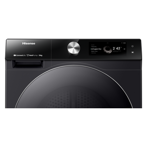 Hisense DH7S107BB - 10Kg - Front Loading Dryer - Black Titanium