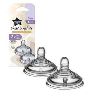  Tommee Tippee Closer To Nature Slow Flow Teats  - 2 pieces 