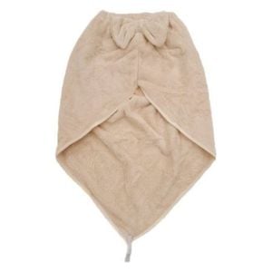 Open back cotton hair drying cap