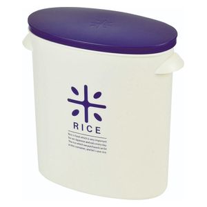  Pearl Metal HB-2166 - Rice Stocker with Measuring Cup 5kg - Navy 