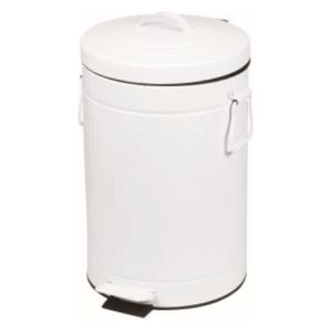  Pearl Metal Dust Bin 12L with pedal - White 