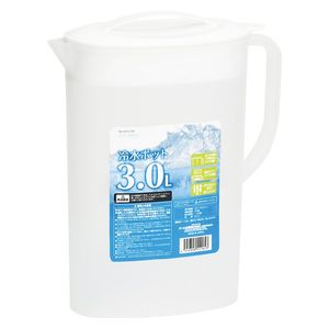  وعاء الماء البارد بيرل ميتل 3.0 لتر - HB-5186 - ابيض 