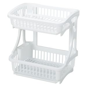  Pearl Metal HC-134 - Dish drainer basket 2 Tiers - White 