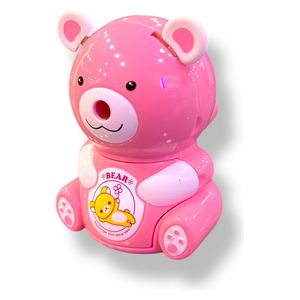  مقطاطة يدوية شكل دب - وردي 