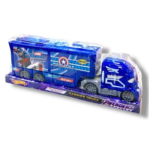 Toy Kids Plastic Hand-operated Truck with Captain America Character 