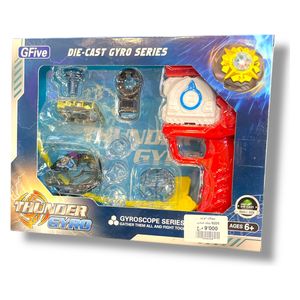 Challenge Game - Beyblade Spinning Top, Gun Shape with Rings