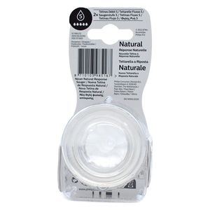  Philips Avent  Natural Teat Silicone Nipples - 2 Pcs 