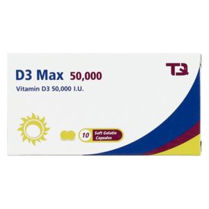 D3 Max 50,000 Iu - 10 Soft Gelatin Capsules