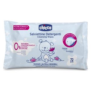  CHICCO Cleansing Baby Wipes - 72pcs 