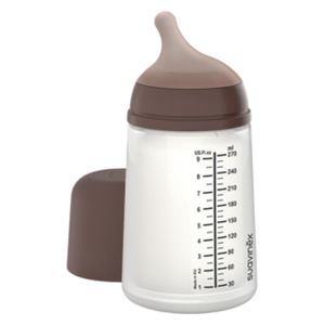  Suavinex Feeding Bottle - 270 ml - Walnut 