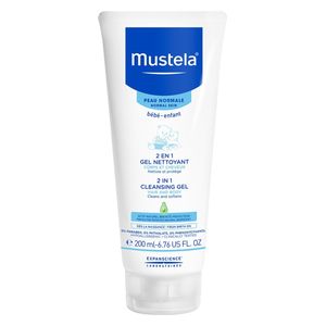 Mustela 2 In 1 Cleansing Gel For Babies Body And Hair Cleanser - 200ml